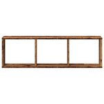 vidaXL Armoire murale 100x16x30 cm vieux bois bois d'ingénierie