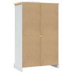 vidaXL Garde-robe avec 2 portes Gamme Corona pin mexicain Blanc