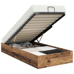 vidaXL Cadre de lit ottoman Bois ancien 193 x 120 x 25 cm