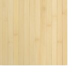 vidaXL Tapis rectangulaire naturel clair 70x500 cm bambou