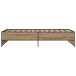 vidaXL Cadre de lit Chêne artisanal 80 x 200 cm Bois d'ingénierie