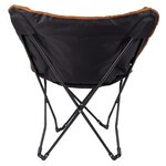 Bo-Camp Chaise papillon de camping pliable Himrod Argile