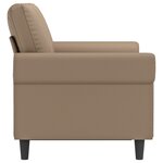 vidaXL Canapé à 2 places Cappuccino 120 cm Similicuir