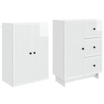 vidaXL Ensemble de Meubles 2 Pièces 66 x 34 5 x 90 cm Bois d'ingénierie
