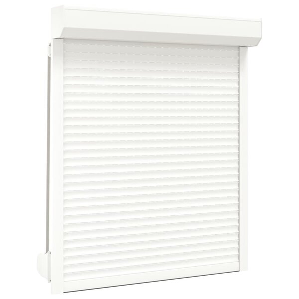 vidaXL Volet roulant aluminium 110x130 cm blanc