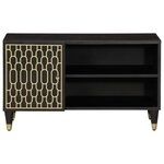 vidaXL Meuble TV 80x31 5x46 cm bois massif de manguier