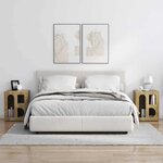 vidaXL Table de chevet 2 Pièces Chêne Sonoma 40 x 35 x 50 cm