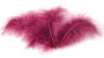 Plumes marabout prune 10 plumes 18cm