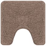 Tapis de bain U en forme de U Marron 50x50 cm en Polypropylène Antidérapant