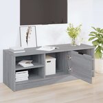 vidaXL Meuble TV Sonoma gris 102x35 5x36 5 cm Bois d'ingénierie