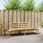 vidaXL Ensemble de canapés d'extérieur avec coussin Naturel et Beige