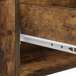 vidaXL Table basse Chêne fumé 49 x 50 x 40 cm Bois d'ingénierie