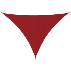 vidaXL Voile de parasol Tissu Oxford triangulaire 5x7x7 m rouge