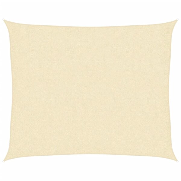 vidaXL Voile d'ombrage 160 g/m² Crème 2 5x3 m PEHD