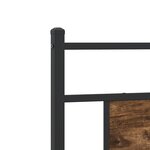 vidaXL Cadre de lit sans matelas chêne fumé 90x190cm bois d'ingénierie