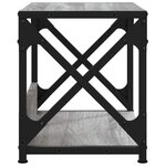vidaXL Support d'imprimante à 2 niveaux Sonoma gris 44x26x31 5 cm