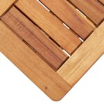 vidaXL Chaise longue avec table Résine tressée et bois d'acacia massif