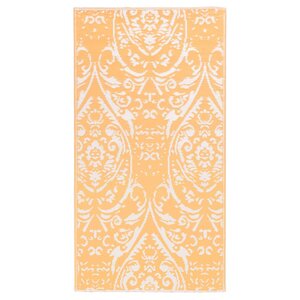 vidaXL Tapis d'extérieur ARAKIL Orange et blanc 160x230 cm PP