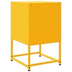 vidaXL Table de chevet jaune moutarde 36x39x60 5 cm acier