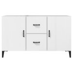 vidaXL Buffet blanc brillant 100x36x60 cm bois d'ingénierie