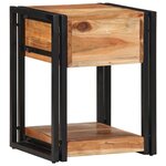 vidaXL Cabinet de chevet Marron 40 x 35 x 50 cm Bois d'acacia massif