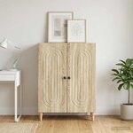 vidaXL Buffet Chêne Sonoma 66 x 34 5 x 90 cm Bois d'ingénierie