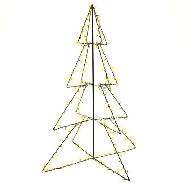 vidaXL Arbre de Noël cône 240 LED d'intérieur/d'extérieur 115x150 cm