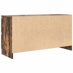 vidaXL Meuble TV chêne fumé 100x35x54 cm bois d'ingénierie