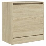 vidaXL Armoire à chaussures chêne sonoma 60x34x63 5 cm bois ingénierie