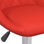 vidaXL Tabourets de bar lot de 2 rouge similicuir