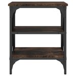 vidaXL Table d'appoint Chêne fumé 40x42x50 cm Bois d'ingénierie