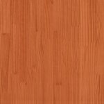 vidaXL Cadre de lit avec tête de lit Cire marron 180 x 200 cm