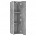 vidaXL Ensemble de meubles TV 8 Pièces Gris béton Bois d'ingénierie