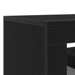 Meuble TV vidaXL avec lumière LED en chêne noir 120x35x40 cm