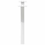 vidaXL Pieds de table basse en forme de X  2 pièces  blanc  60 x (42-43) cm  acier