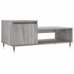 vidaXL Table basse Sonoma gris 100x50x45 cm Bois d'ingénierie