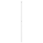 vidaXL Tête de lit métal blanc 75 cm