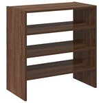 vidaXL Étagères à chaussures 2 Pièces empilable chêne marron 60x30x30 5cm