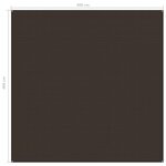 vidaXL Tapis de tente 400x400 cm Marron