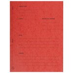 Paquet de 25 dossiers Plaidoirie 'Pour/Contre' carte lustrée 25x32cm Rouge EXACOMPTA
