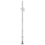 vidaXL Portail de jardin 100x150 cm acier inoxydable