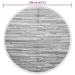 vidaXL Tapis d'extérieur ARAKIL marron Ø120 cm PP