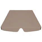 vidaXL Toit de rechange de balançoire taupe 188/168x145/110 cm