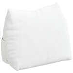vidaXL Coussin de Dos Blanc 45 x 20 x 35 cm tissu