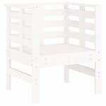 vidaXL Chaises de jardin lot de 2 blanc 61 5x53x71 cm bois pin massif