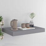 vidaXL Étagère murale flottante gris 40x23x3 8 cm MDF