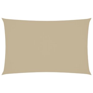 vidaXL Voile de parasol tissu oxford rectangulaire 2x5 m beige