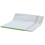 vidaXL Surmatelas Blanc et vert 180 x 200 cm Tissu Jacquard