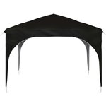vidaXL Tente de fête pop-up 290 x 290 x 245 cm Noir