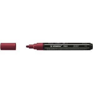 Marqueur pointe moyenne FREE acrylic T300 pourpre STABILO